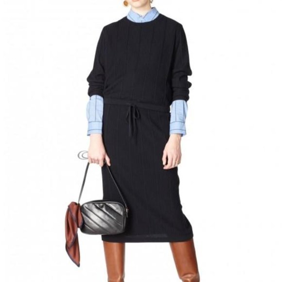 A.P.C. Taeko 100% Wool Sweater Navy M - Picture 2 of 10